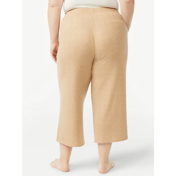 Joyspun Women's Hacci Knit Cropped Pants ONLY - Picture 3 of 7